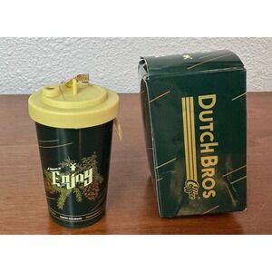 Dutch Bros Coffee 2019 Holiday Enjoy Ornament Cup with Box